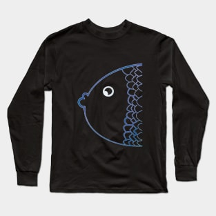 Colorful karp rainbow blue Long Sleeve T-Shirt